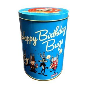 Vtg 1989 Warner Brothers Happy Birthday Bugs Bunny Brach's Collectible Tin